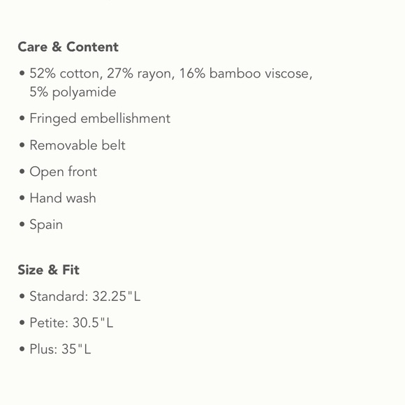 Anthropologie NWT Alvdomartins Moira Fringed Cardigan Size M. - Picture 8 of 12